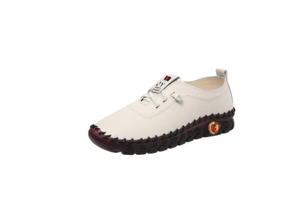 Dame behagelige Håndlavede Læder-Sneakers med elastiske indlæg Stilla