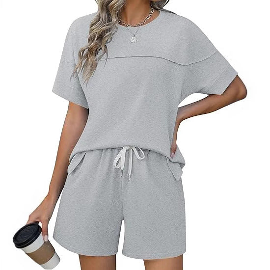 Dame afslappet sportssæt med elastisk talje og praktiske lommer Stilla