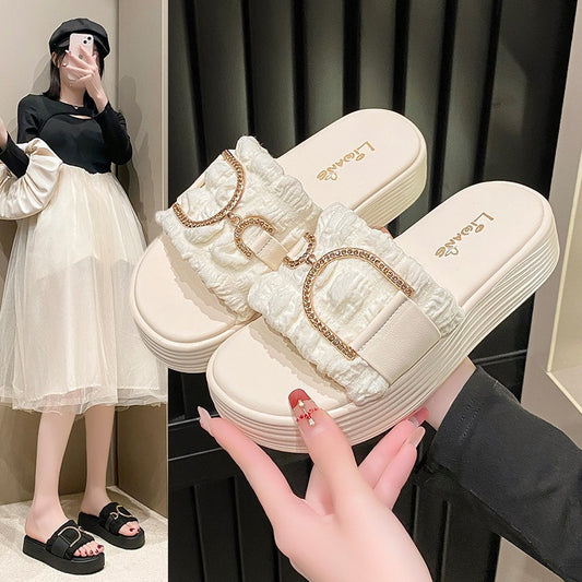 Dame design-sandaler med dekorative remme og skridsikker sål Stilla