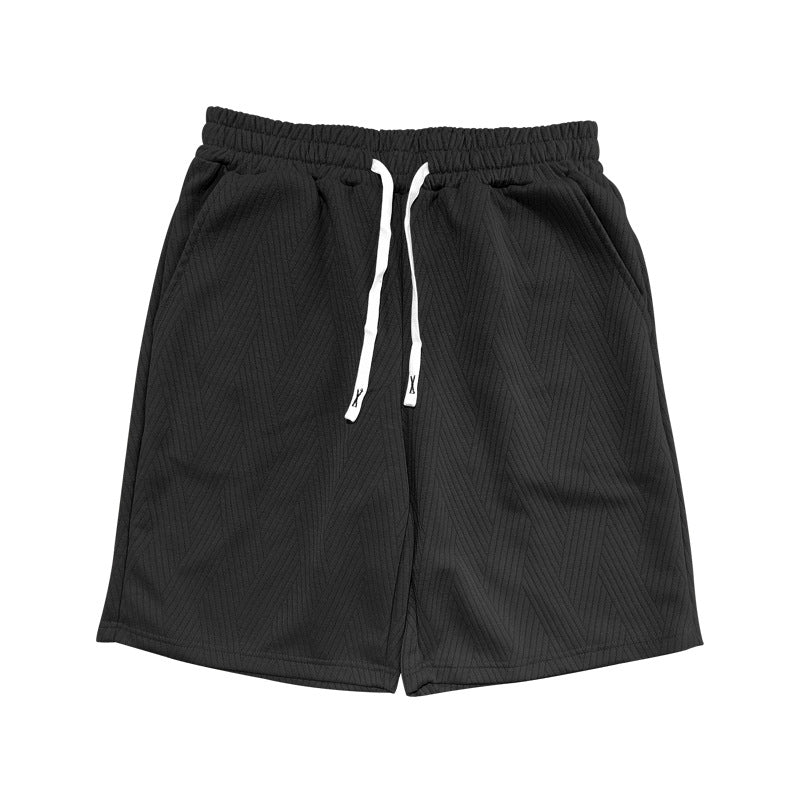 Herrer behagelige sportsshorts med elastisk talje og sidetaske Stilla