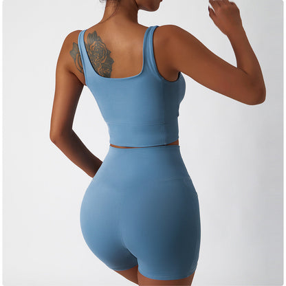 Stilla | Ice Silk Nude Feel Sport Shorts Hurtigttørrende Slim Yoga Bukser