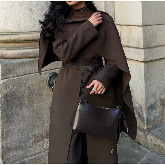 Dame elegant Couture-jakke med draperet design Stilla