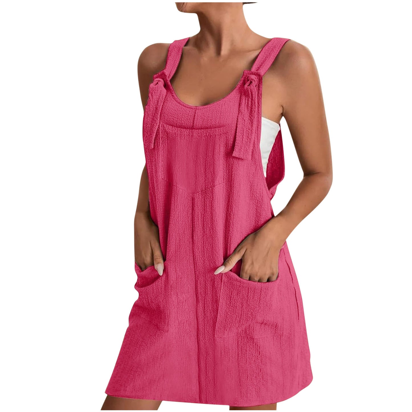 Dame Casual Jumpsuit med praktiske lommer og justerbare stropper Stilla
