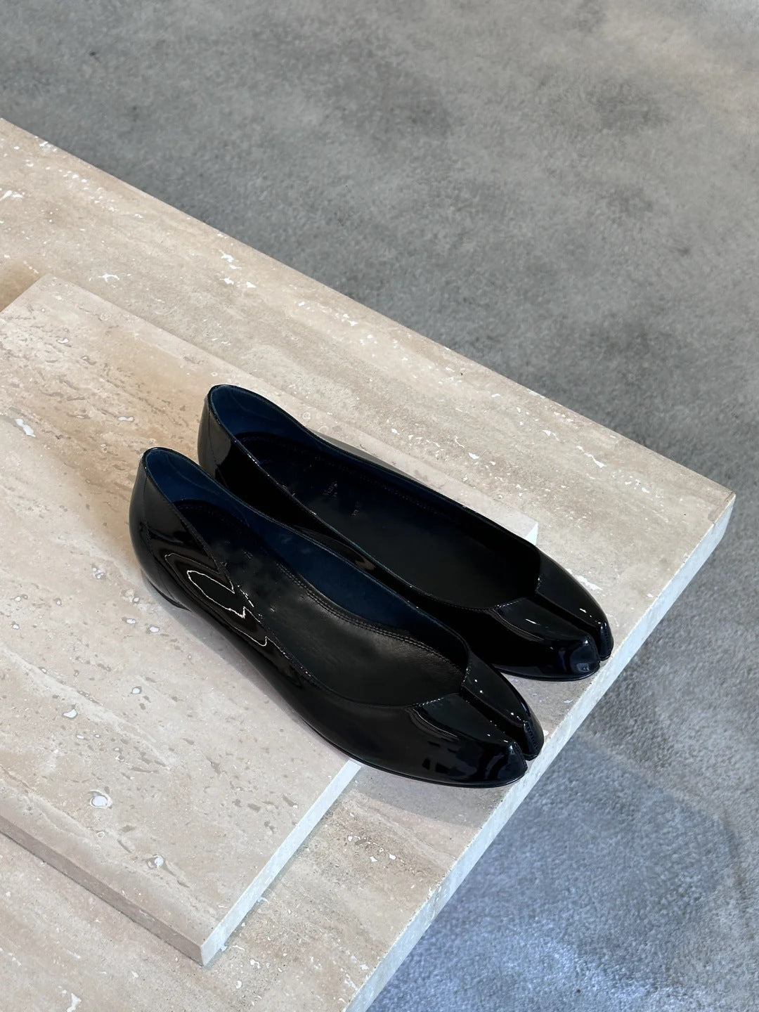 Dame Læder Ballerina Flats med spidst tådesign Stilla