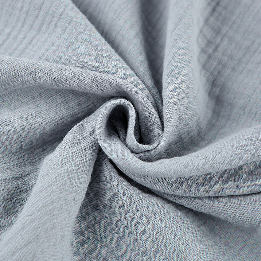 Dame afslappet pyjamas sæt med struktureret overdel og bredt ben Stilla