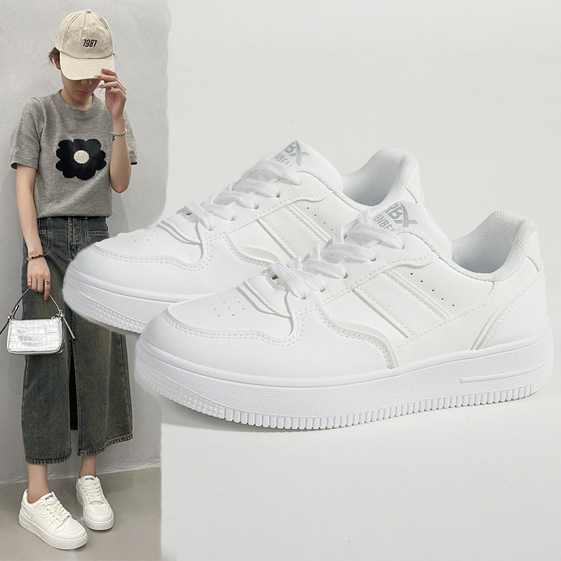 Dame mode sneakers i urban design med høj sål og åndbar struktur Stilla