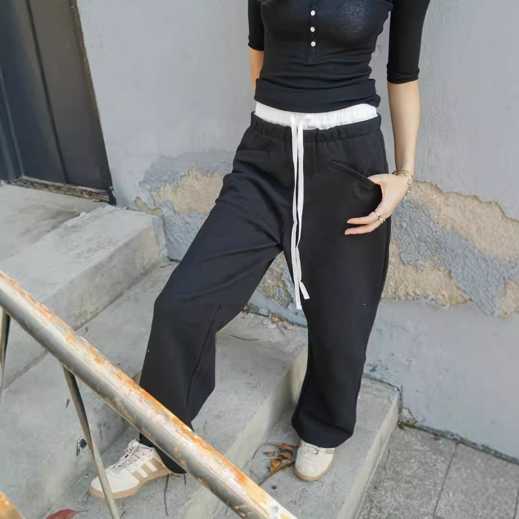 Dame afslappede fritid bukser med elastisk talje Stilla