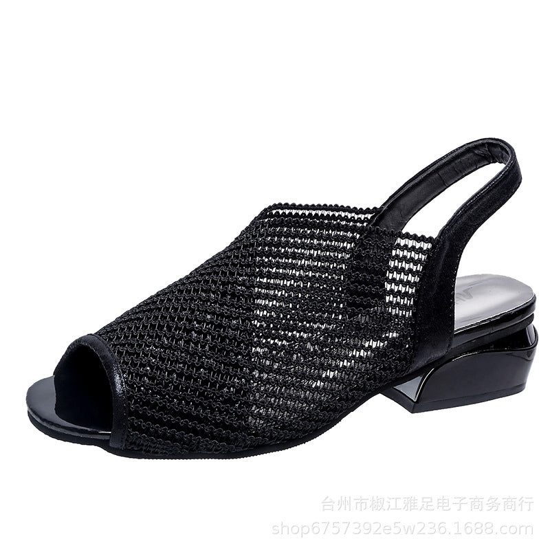 Dame åbne tæer sandaler i det elegante netdesign Stilla