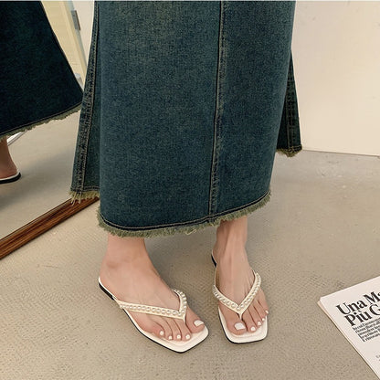 Dame badetøj med elegante perle-detaljer og skridsikker sål Stilla