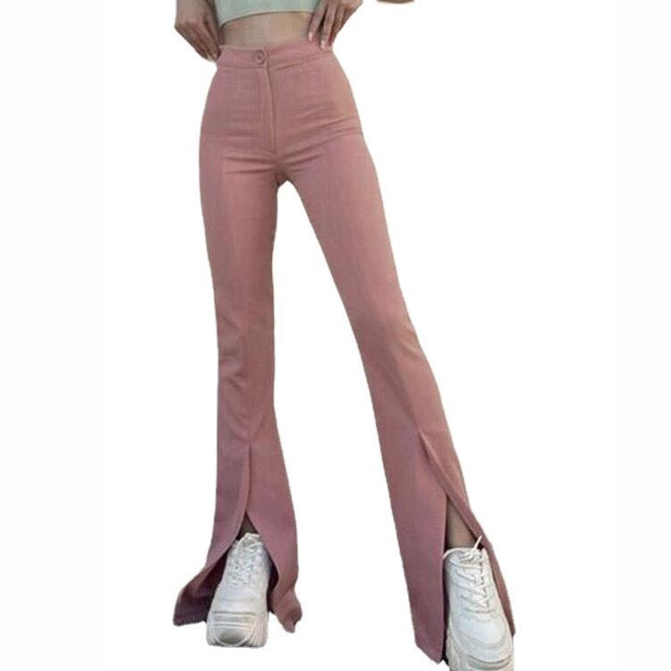 Dame Flared Leggings med sidelids Stilla