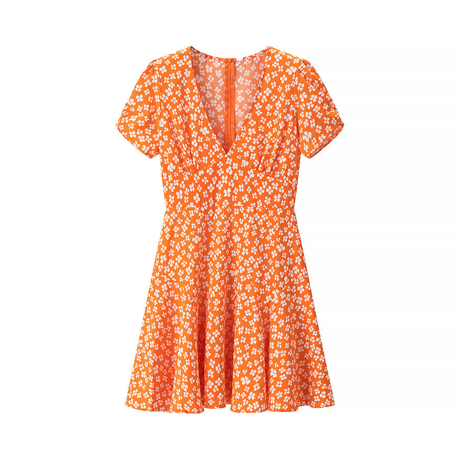 Dame sommerkjole med blomsterdesign og legende snit Stilla