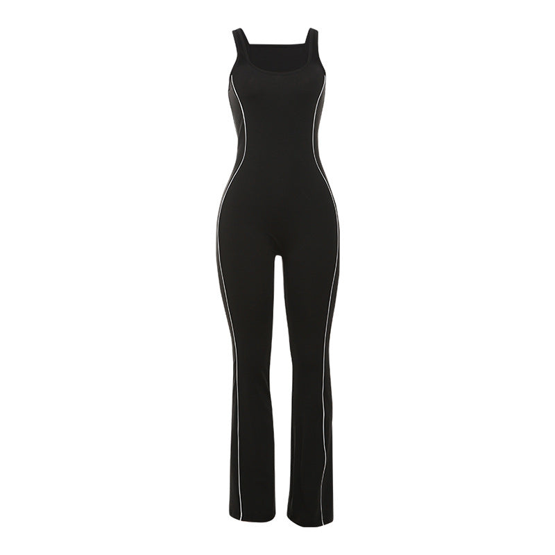 Dame fitness-jumpsuit med høj komfort og figursyet snit Stilla