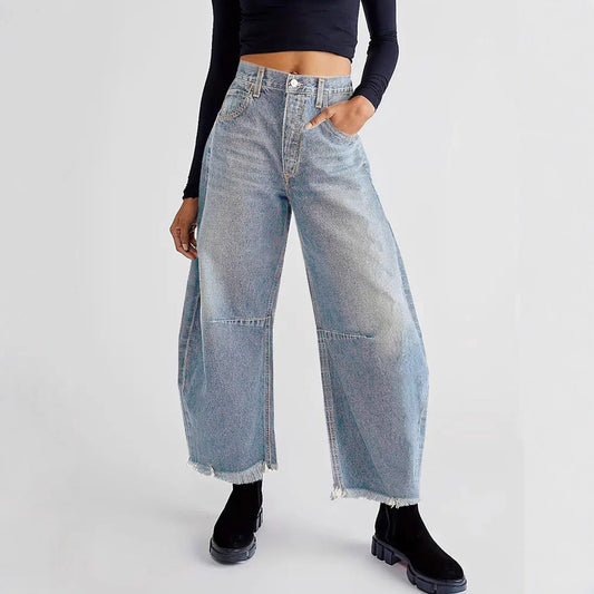 Damer Løse Jeans i Vintage-look Stilla