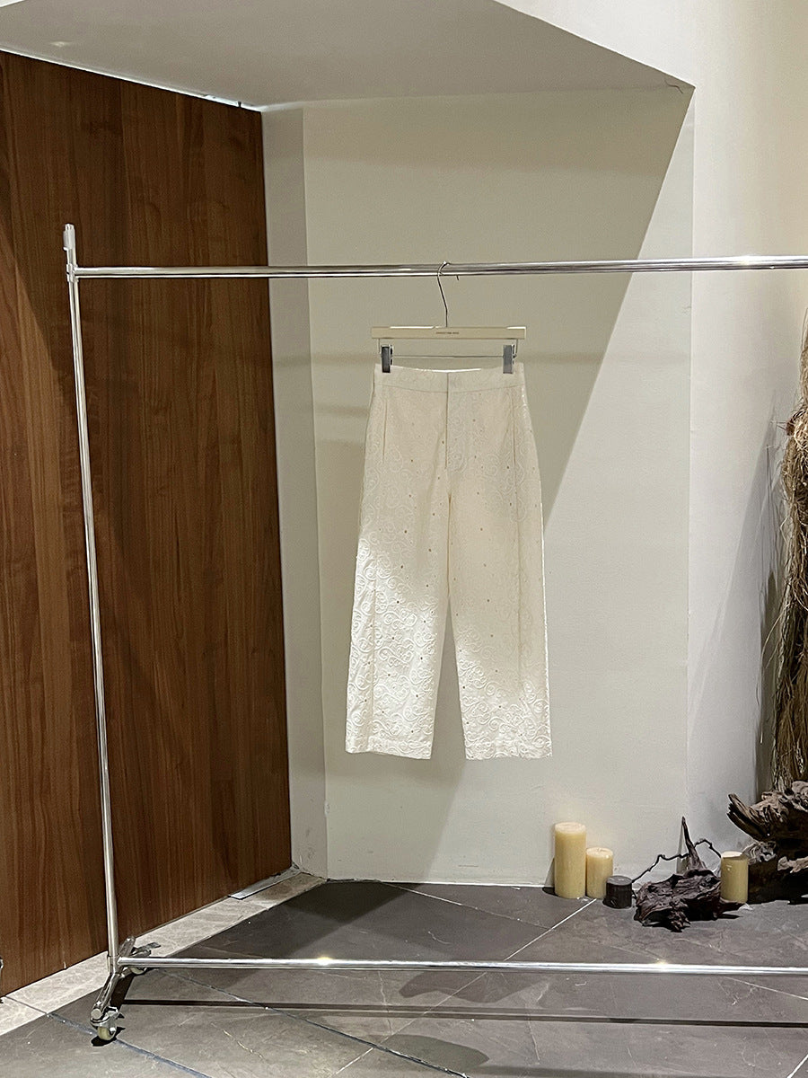 Dame elegant bomuldsbukser Stilla