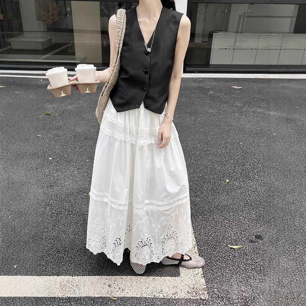 Dame elegant figursyet vest Stilla