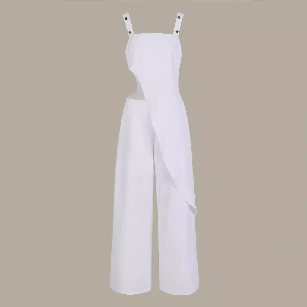 Dame jumpsuit med asymmetrisk snit og elegant design Stilla