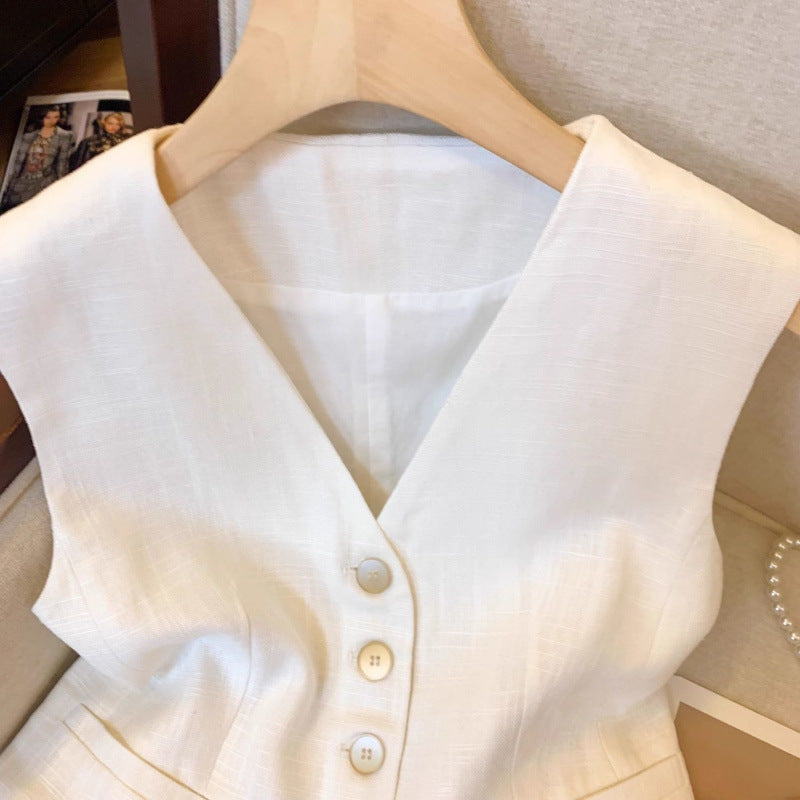 Dame Elegant Knap-vest Stilla