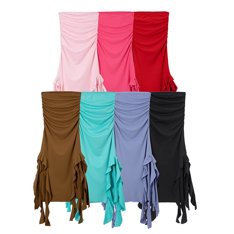 Dame Elegant Flæse Høj-Slid Maxi Kjole Stilla