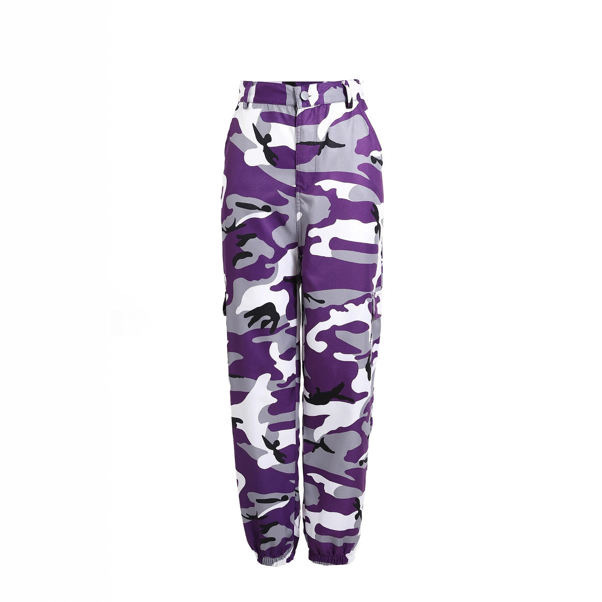 Dame Camo Print Utility Cargo Bukser Stilla
