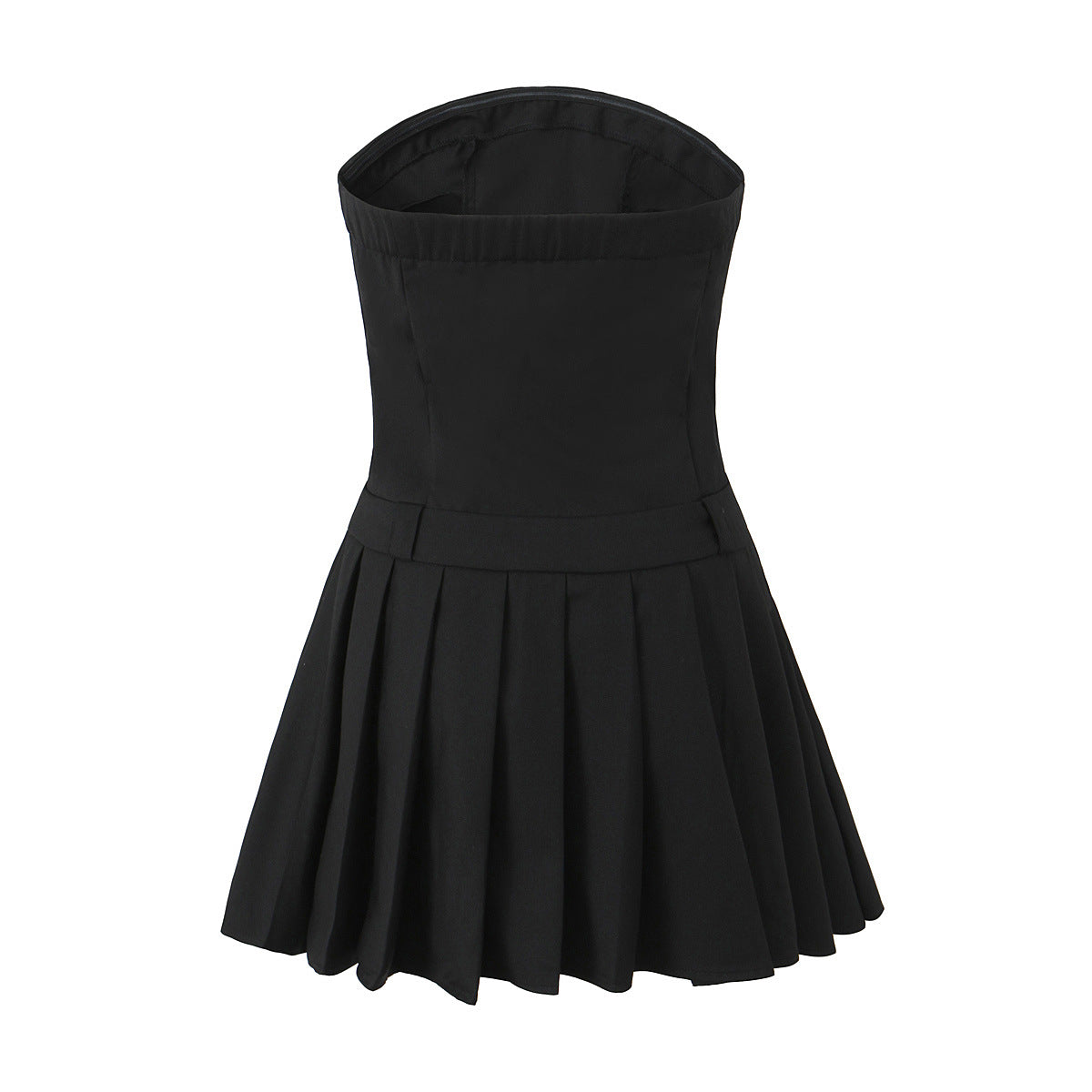 Dame afslappet bandeau-kjole med plisseringer og tætsiddende snit Stilla