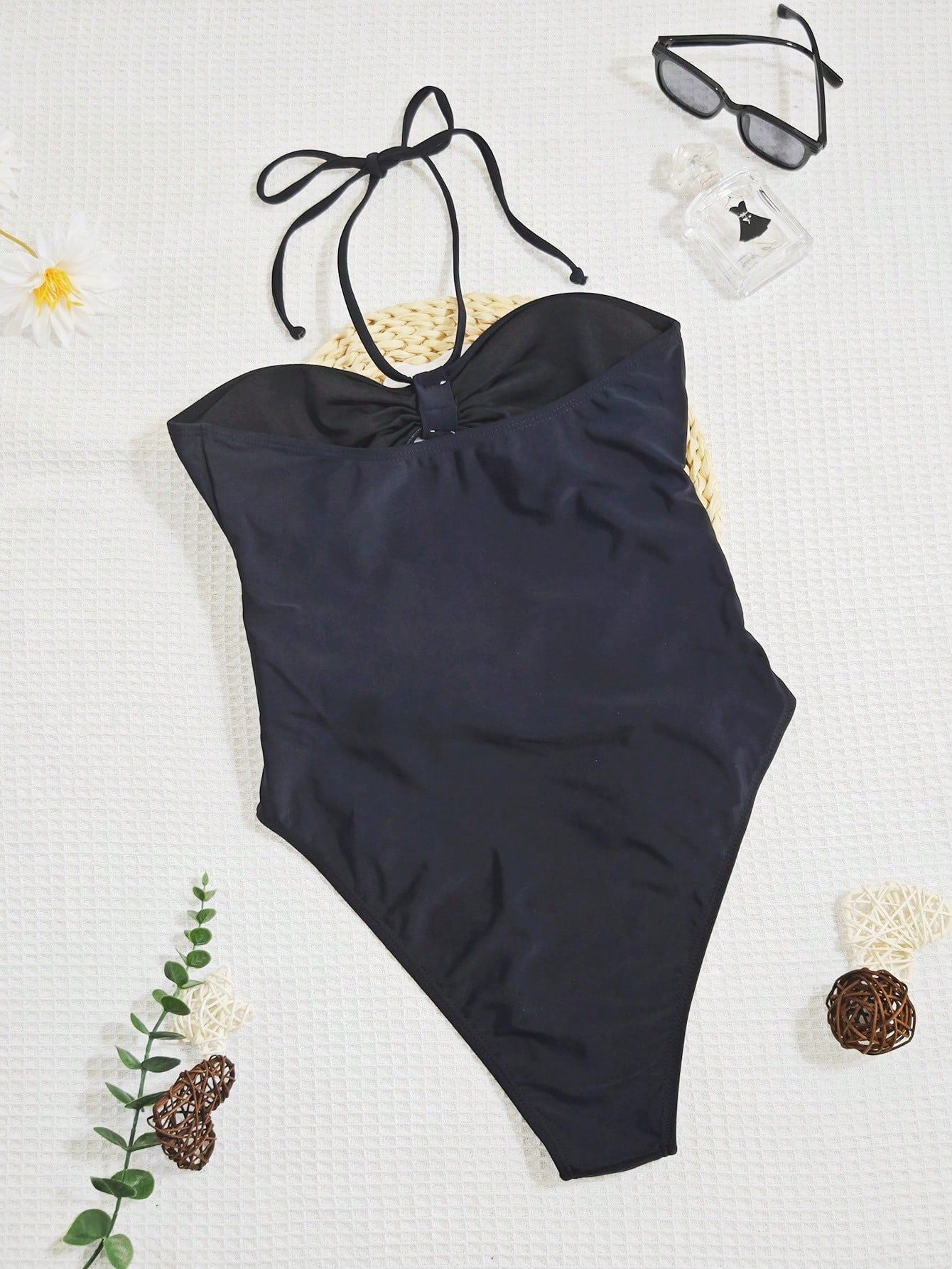 Dame Elegant Fl floral Accent Én-stykket Badedragt Stilla