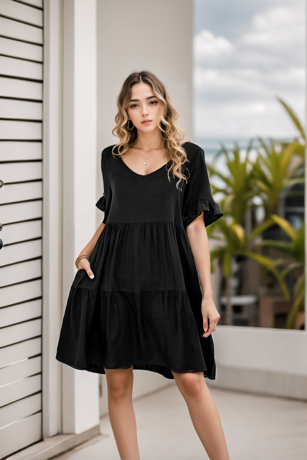 Dame afslappet aftenkjole Stilla