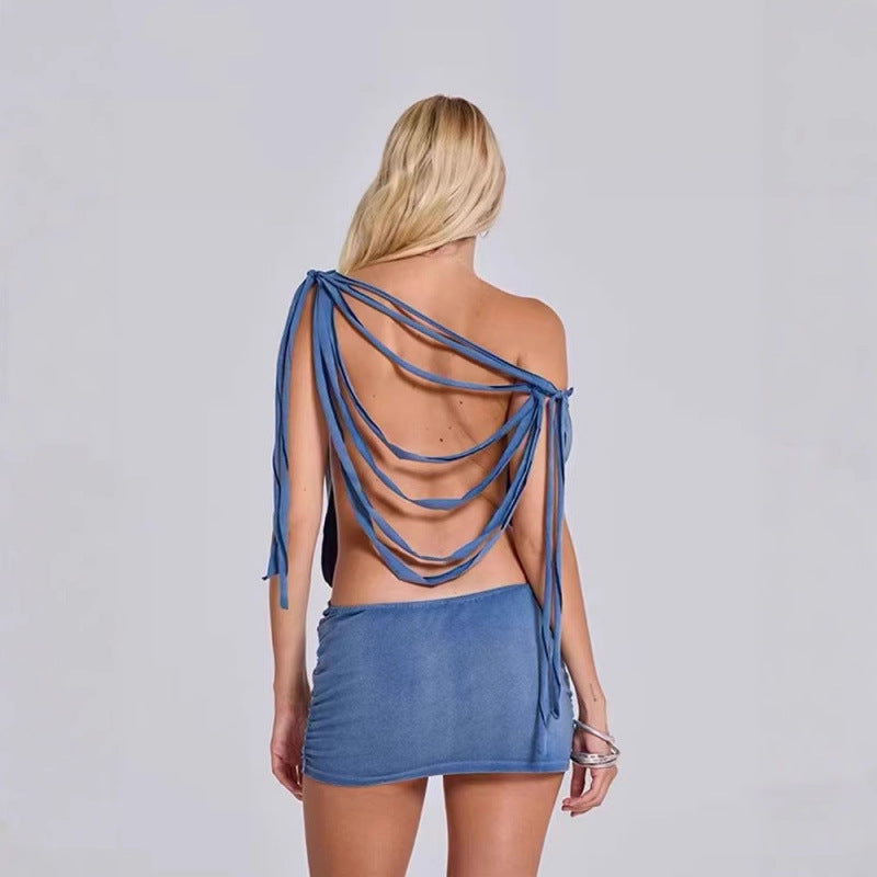 Dame Distressed Løs Denim Bukser Stilla