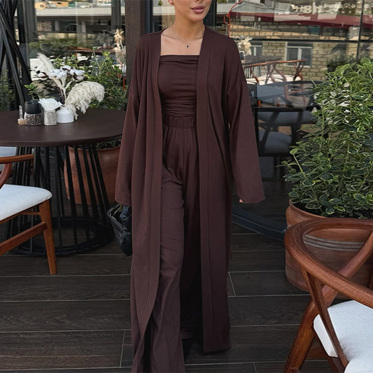 Dame blazer-lignende jumpsuit med bred ben og elegant overtræk Stilla