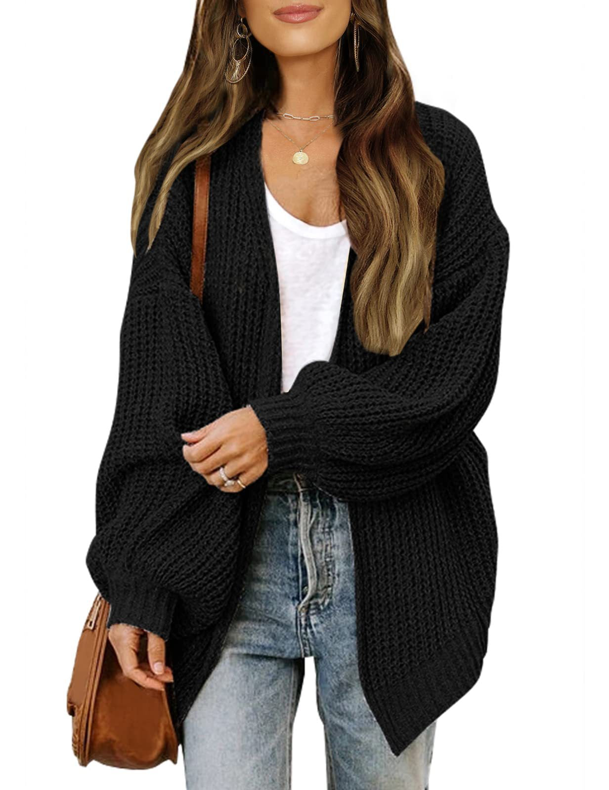 Femme Oversized Chunky Strikjakke Stilla