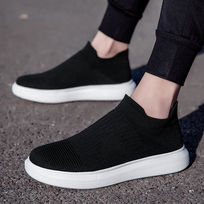 Dame Slip-On Fashion Sneakers med åndbart strikdesign Stilla