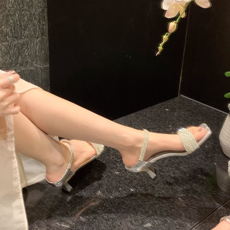 Dame Elegant Hæl Rutsje Sandaler Stilla