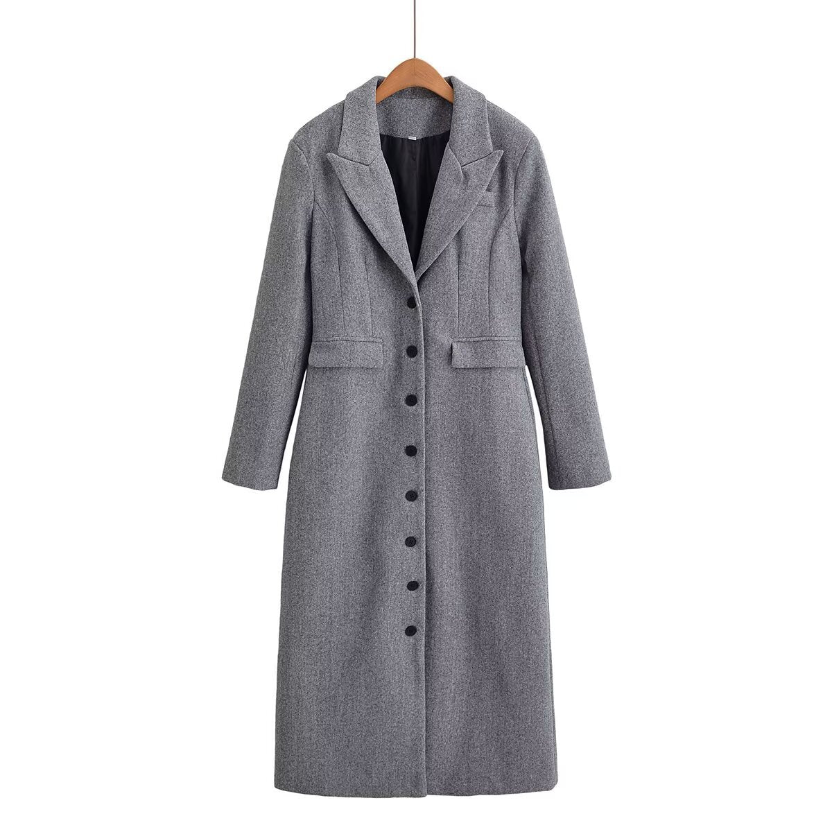 Dame elegant Bouclé-frakke Stilla