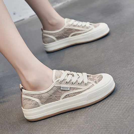 Dame afslappede sneakers med åndbar netstruktur og behagelig sål Stilla