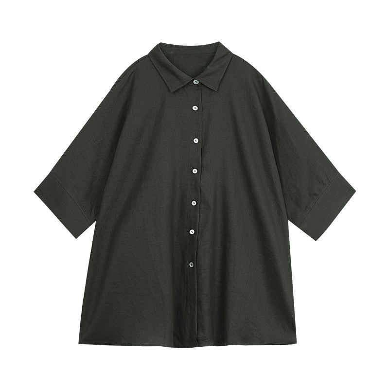 Dame afslappet skjorte med moderne snit og let materiale Stilla