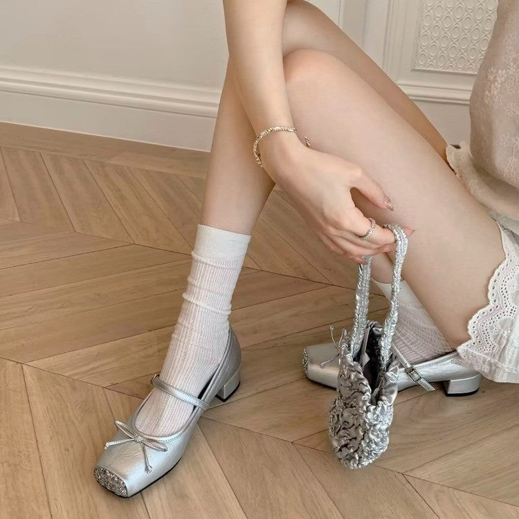 Dame Elegant Glitter-Accent Balletsko Stilla