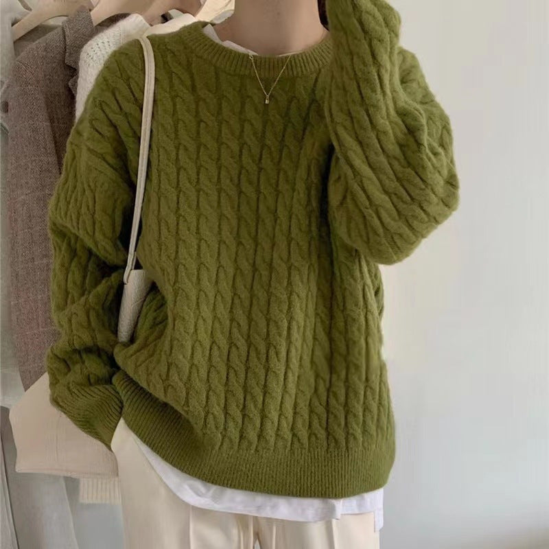 Femme Cozy Kabelstrik Pullover Sweater Stilla