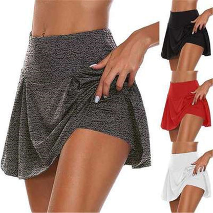 Dame Sporty Wrap Skirt med indre shorts og elastisk talje Stilla