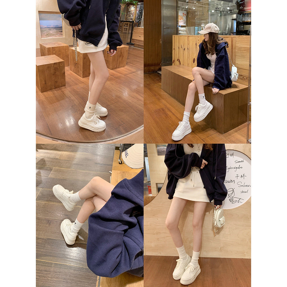 Kvinder platform sneakers med tyk sål Stilla