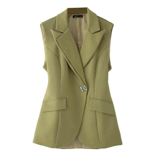 Dame vest med smal pasform og elegante lommer Stilla