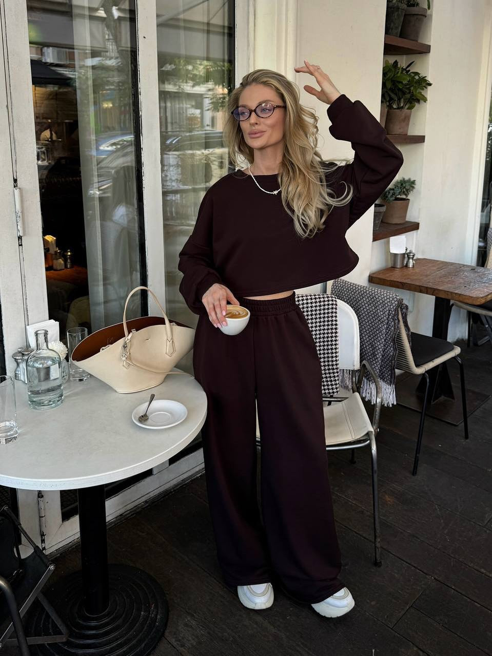 Dame afslappet lounge-sæt med løs pasform Stilla