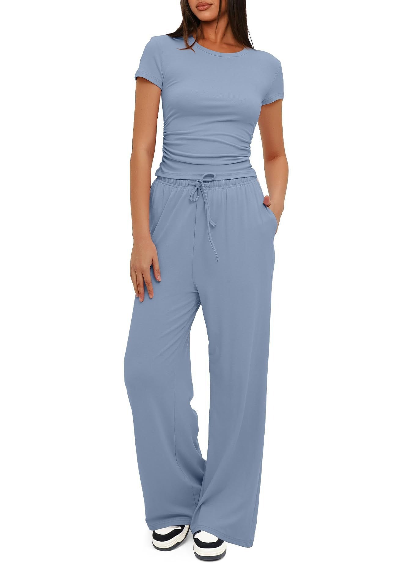 Dame fritids-jumpsuit med taljerbart design og afslappet snit Stilla