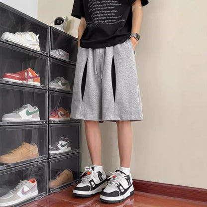 Herrer Sport Shorts med innovative sidelufteindsatser Stilla