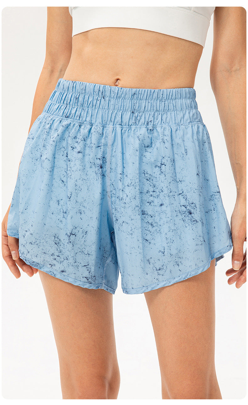 Stilla | Løse Åndbare Løbe Træningsshorts Hurtigtørrende Yoga Fitness Shorts Med Anti Udblæsning Foring