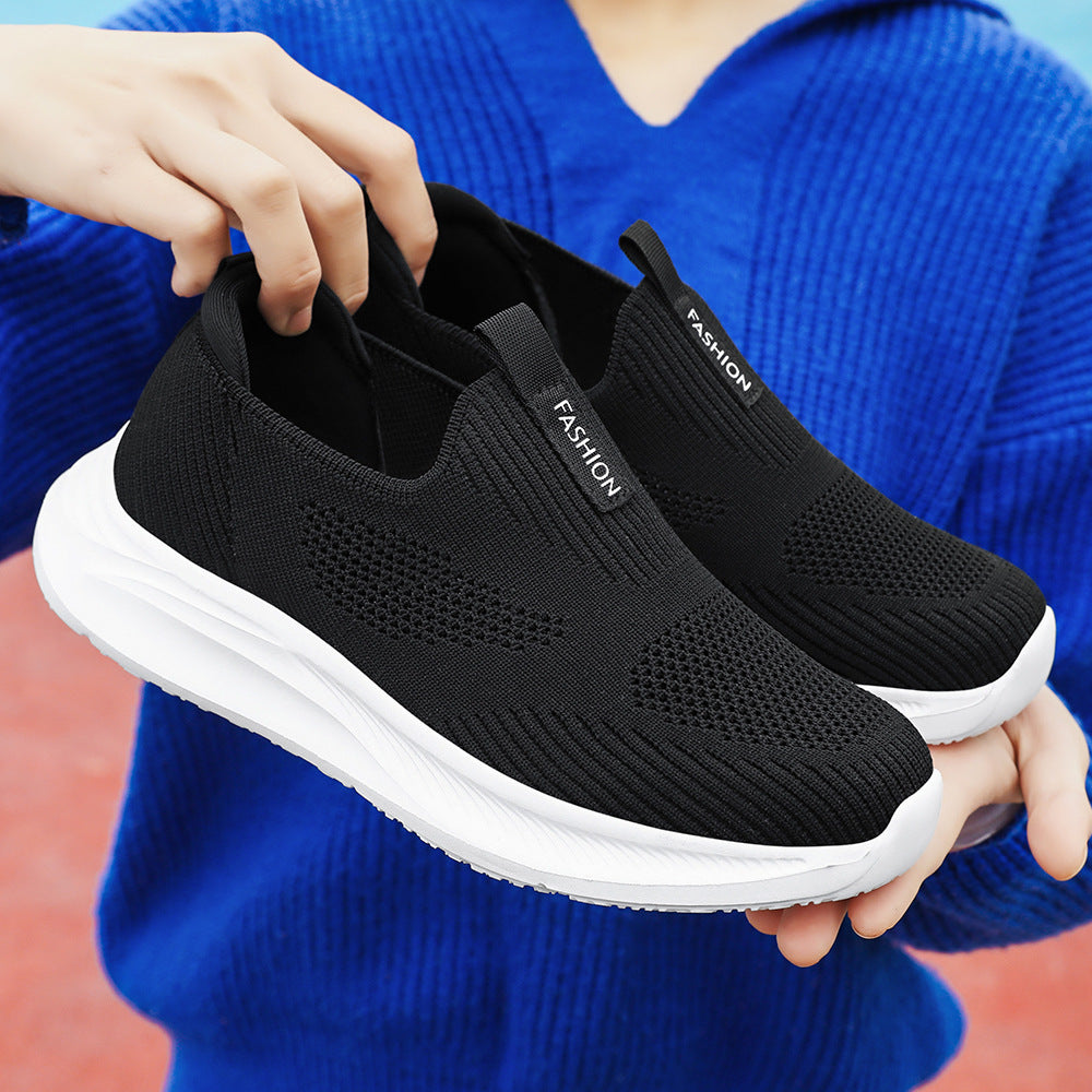 Damer Åndbare Slip-On Løbesko med elastisk Såle Stilla