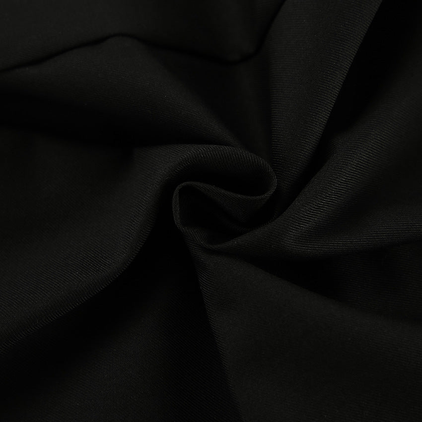 Dame Elegant Cropped Blazer-Sæt med bred buks og moderigtige accenter Stilla