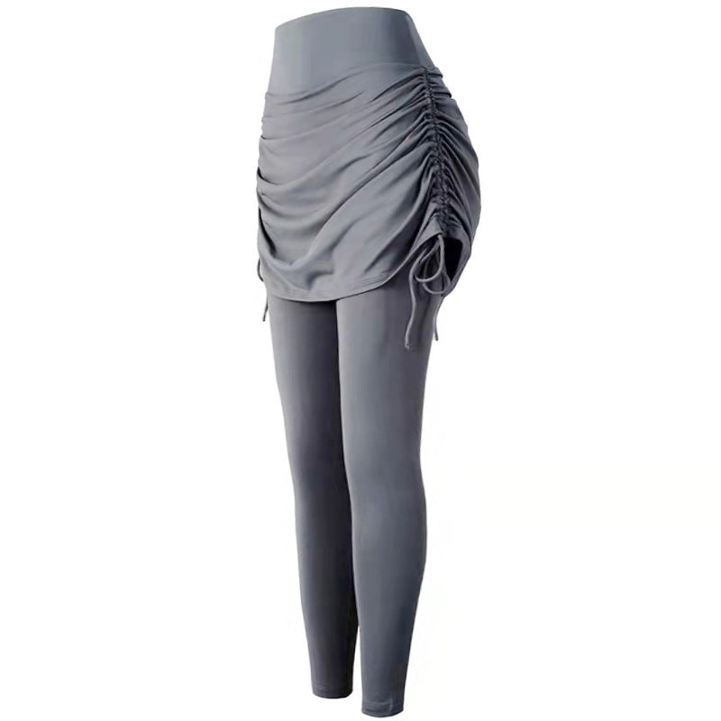 Dame Sporty Leggings med justerbar rynkeeffekt og høj talje Stilla