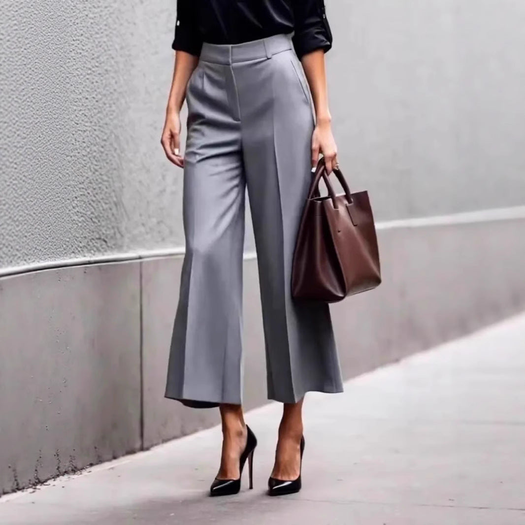 Dame Culotte-bukser med elegant vidde og høj talje Stilla