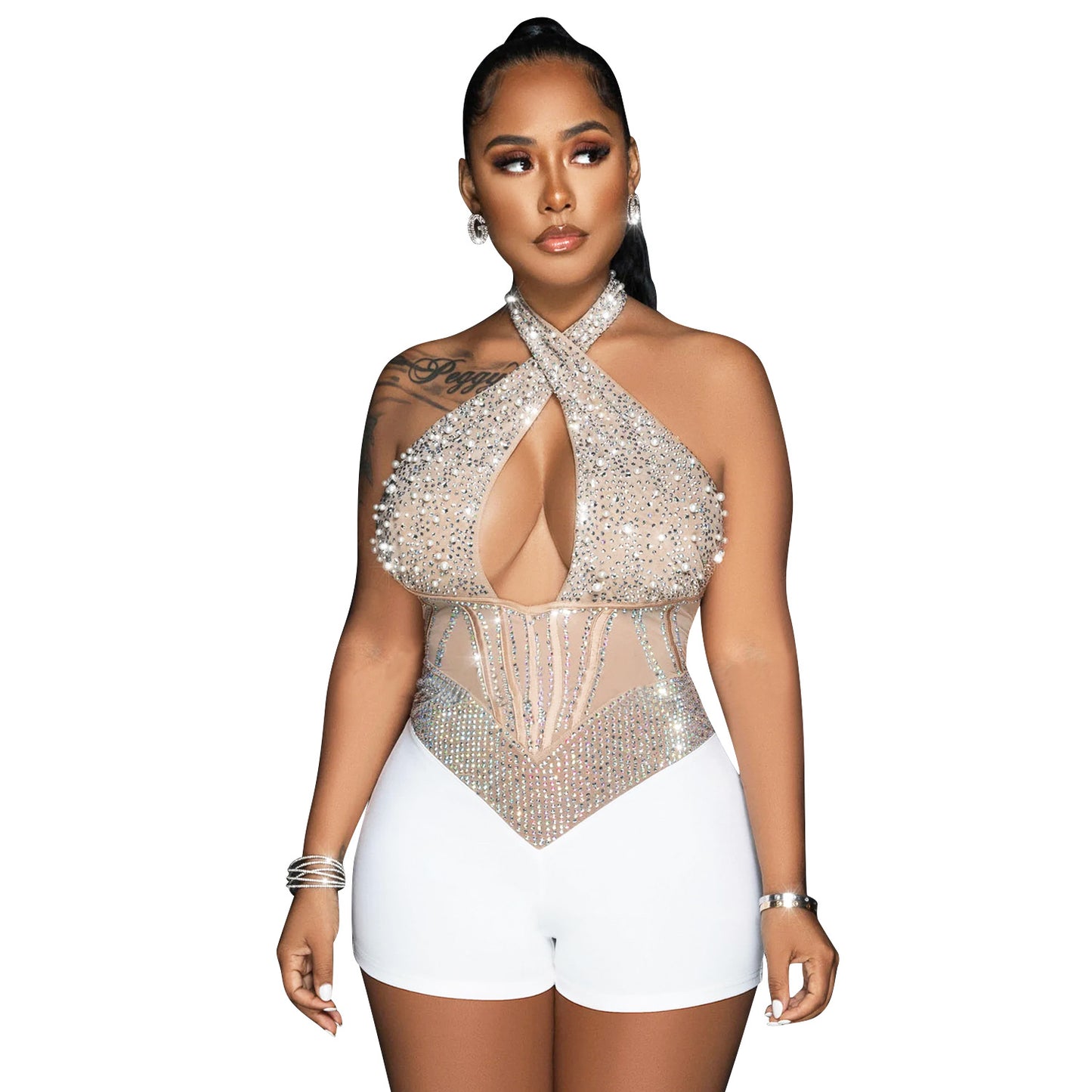 Dame Dekoreret Cut-Out Jumpsuit Stilla