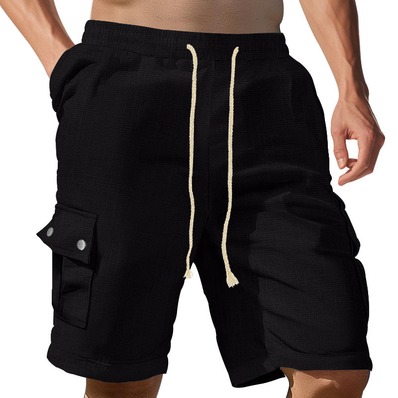 Herren Cargo-Shorts med elastisk talje og praktiske sidelommer Stilla