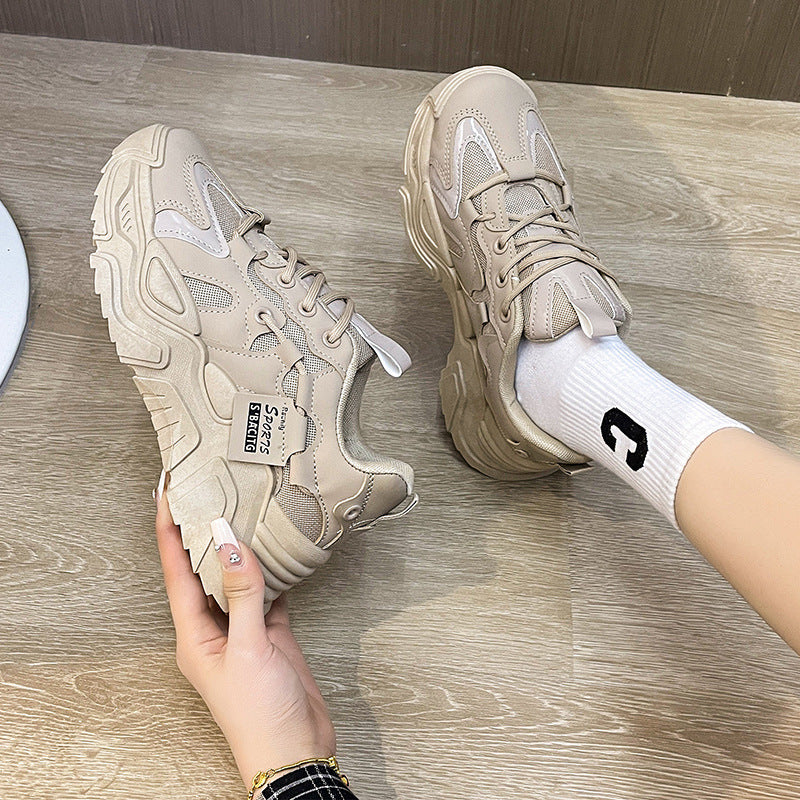 Dame Sports Chunky Sneakers med åndbart mesh-overflade og skridsikker sål Stilla